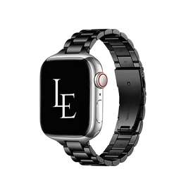 Apple Watch 42-49mm | Apple Watch (42/44/SE/45/46/49mm) - L'Empiri™ Thin Stål Urlænke - Sort - DELUXECOVERS.DK