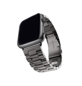 Apple Watch 38-42mm | Apple Watch (38/40/SE/41/42mm) - CNC Pro Rustfrit Stål Rem - Mørkegrå - DELUXECOVERS.DK