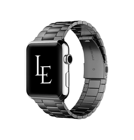 Apple Watch 42-49mm | Apple Watch (42/44/SE/45/46/49mm) - L'Empiri™ Premium 316L Stål Rem - Sort - DELUXECOVERS.DK