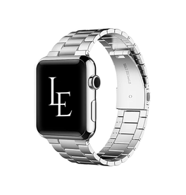 Apple Watch 38-42mm | Apple Watch (38/40/SE/41/42mm) - L'Empiri™ Premium 316L Stål Rem - Sølv - DELUXECOVERS.DK