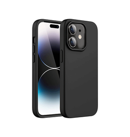 iPhone 12 | iPhone 12 - Deluxe™ Soft Touch Silikone Cover - Sort - DELUXECOVERS.DK
