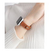 Apple Watch 38-42mm | Apple Watch (38/40/SE/41/42mm) - ADENA™ Classic Læder Urrem - Brun - DELUXECOVERS.DK