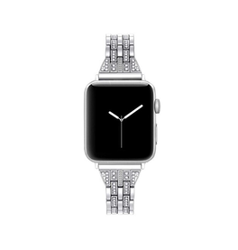 Apple Watch 42-49mm | Apple Watch (42/44/SE/45/46/49mm) - Koh-i-Noor Dame Urlænke - Sølv - DELUXECOVERS.DK