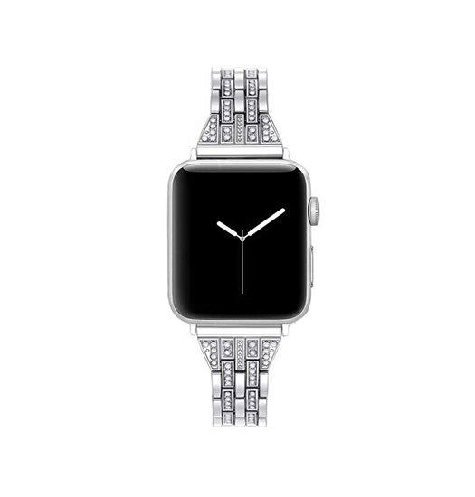 Apple Watch 42-49mm | Apple Watch (42/44/SE/45/46/49mm) - Koh-i-Noor Dame Urlænke - Sølv - DELUXECOVERS.DK