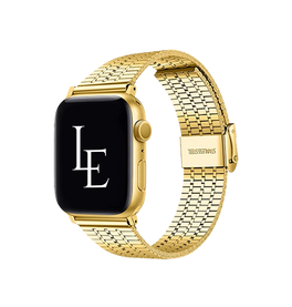Apple Watch 38-42mm | Apple Watch (38/40/SE/41/42mm) - L'Empiri™ Marbella Rustfrit Stål Rem - Guld - DELUXECOVERS.DK