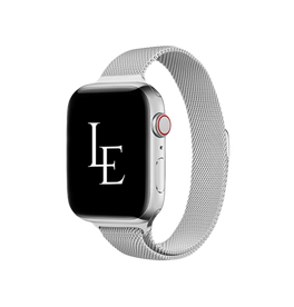 Apple Watch 42-49mm | Apple Watch (42/44/SE/45/46/49mm) - L'Empiri™ Milanese Thin Loop - Sølv - DELUXECOVERS.DK