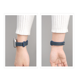 Apple Watch 42-49mm | Apple Watch (42/44/SE/45/46/49mm) - ADENA™ Classic Læder Urrem - Blå - DELUXECOVERS.DK