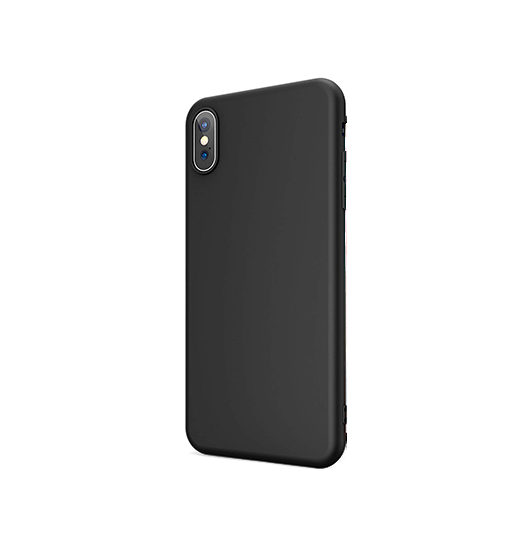 iPhone XS Max | iPhone XS Max - Novo Frosted Matte Slim Silikone Cover - Sort - DELUXECOVERS.DK