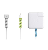 Kabelorganisering | Kabel Beskytter - Silikone Spiral - 4 Stk - Grå. - DELUXECOVERS.DK