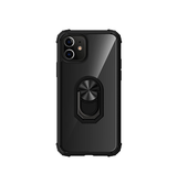 iPhone 12 Mini | iPhone 12 Mini - Cover M. Ring & Magnetisk Kickstand - Sort - DELUXECOVERS.DK