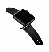 Apple Watch 38-42mm | Apple Watch (38/40/SE/41/42mm) - L'Empiri™ Verona Ægte Læder Rem - Mat Sort - DELUXECOVERS.DK