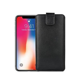 Samsung Galaxy A03 | Samsung Galaxy A03 - Verona Læder Sleeve M. Lukning - Black Onyx - DELUXECOVERS.DK