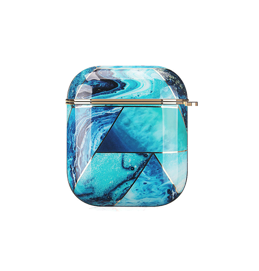 Airpods 1/2 | AirPods 1/2 | UNIQ™ Marmor Beskyttelse Cover - Koboltblå - DELUXECOVERS.DK