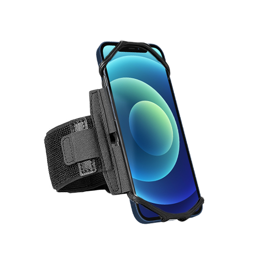 iPhone Løbeudstyr | iPhone 12 - Fit4Run™ Sports / Løbearmbånd - Sort - DELUXECOVERS.DK