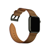 Apple Watch 38-42mm | Apple Watch (38/40/SE/41/42mm) - L'Empiri™ Verona Ægte Læder Rem - Retro brun - DELUXECOVERS.DK