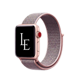 Apple Watch 38-42mm | Apple Watch (38/40/SE/41/42mm) - L'Empiri™ Nylon Velcro Rem - Rose - DELUXECOVERS.DK