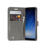 Samsung Galaxy S9+ | Samsung Galaxy S9+ (Plus) - Muxma Premium Flip Stof Etui - Sort - DELUXECOVERS.DK