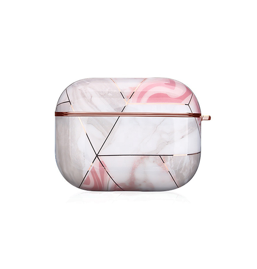 Airpods Pro 2 | AirPods Pro (1/2 Gen) | UNIQ™ Marmor Beskyttelse Cover - Rose Pearl - DELUXECOVERS.DK