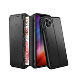iPhone 11 Pro Max | iPhone 11 Pro Max - Realike™ Folio Læder Cover M. Kortholder - Sort - DELUXECOVERS.DK