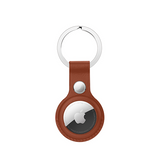 Airtag | Apple AirTag 1/2 Retro Diary™ Vegan Læder Keychain / Nøglering - Brun - DELUXECOVERS.DK