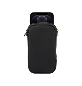 Samsung Galaxy A02s | Samsung Galaxy A02s - Simple Nylon Sleeve Etui M. Lynlås - Jet Black - DELUXECOVERS.DK