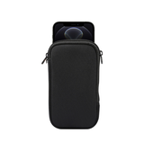 iPhone 12 | iPhone 12 - Simple Nylon Sleeve Etui M. Lynlås - Jet Black - DELUXECOVERS.DK