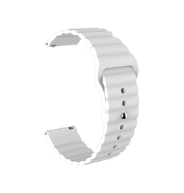 Garmin Vivoactive 4 | Garmin Vivoactive 4 - Valence™ Wave Silikone Rem - Hvid - DELUXECOVERS.DK
