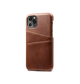 iPhone 11 Pro | iPhone 11 Pro - NX Design™ Læder Cover M. Kortholder - Brun - DELUXECOVERS.DK