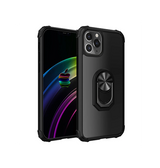 iPhone 12 Pro | iPhone 12 Pro - Cover M. Ring & Magnetisk Kickstand - Sort - DELUXECOVERS.DK