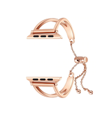 Apple Watch 42-49mm | Apple Watch (42/44/SE/45/46/49mm) - L'Empiri™ Dame Stål Rem - Roseguld - DELUXECOVERS.DK