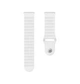 Samsung Galaxy Watch 3 (22mm) | Samsung Galaxy Watch 3 (45mm) - Valence™ Wave Silikone Rem - Hvid - DELUXECOVERS.DK