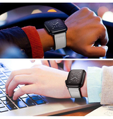 Apple Watch 42-49mm | Apple Watch (42/44/SE/45/46/49mm) - Milano Vegan Læder Rem - Hvid - DELUXECOVERS.DK