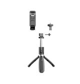 Mobil Tripod | Trådløs Mobil Tripod med Bluetooth Fjernbetjening – Sort - DeLX™ - DELUXECOVERS.DK