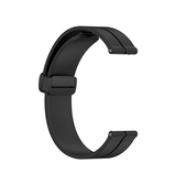 Samsung Galaxy Watch 3 (22mm) | Samsung Galaxy Watch 3 (45mm) - DeLX Straight-Line Silikone Rem - Sort - DELUXECOVERS.DK