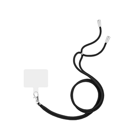 Mobilrem, håndledsrem, Nylon snor | Nylon Snor / Strop til Mobil & iPhone - Sort - DELUXECOVERS.DK