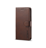 iPhone 12 Mini | iPhone 12 Mini - LC.IMEEKE™ Læder Cover M. Kortholder - Brun - DELUXECOVERS.DK