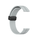Urremme 20mm | 20mm - DeLX Straight-Line Silikone Rem - Grå - DELUXECOVERS.DK