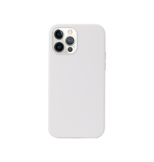 iPhone 12 Pro Max | iPhone 12 Pro Max - DeLX™  Pastel Silikone Cover - Hvid/Lysegrå - DELUXECOVERS.DK