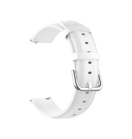 Urremme 20mm | 20mm - ADENA™ Round Tail Læder Urrem - Hvid - DELUXECOVERS.DK