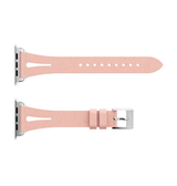 Apple Watch 42-49mm | Apple Watch (42/44/SE/45/46/49mm) - Deluxe™ V-Shape Læder Rem - Pink - DELUXECOVERS.DK