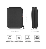 Apple Watch Tilbehør | Nylon Taske Portfolio Til Remme (Large) - Sort - DELUXECOVERS.DK