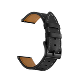 Urremme 22mm | 22mm - Deluxe™ Honor Ægte Læder Rem - Sort - DELUXECOVERS.DK