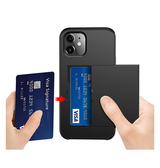 iPhone 12 | iPhone 12 - Deluxe™ Håndværker Cover M. Kortholder - Sort - DELUXECOVERS.DK