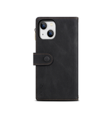 iPhone 14 | iPhone 14 - ESEBLE™ Vegan-Læder Cover Etui M. Pung - Sort - DELUXECOVERS.DK