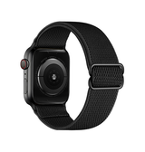 Apple Watch 38-42mm | Apple Watch (38/40/SE/41/42mm) - Polyester Nylon Rem Armbånd - Sort - DELUXECOVERS.DK