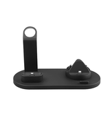 3-i-1 & Multi-Ladestationer | DeLX™ | 3-i-1 Opladerstation til Mobil / Apple Watch / AirPods - Sort - DELUXECOVERS.DK
