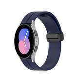 Urremme 22mm | 22mm - DeLX Straight-Line Silikone Rem - Navy - DELUXECOVERS.DK
