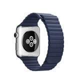 Apple Watch 42-49mm | Apple Watch (42/44/SE/45/46/49mm) - Valence™ Loop Læder Rem - Navy - DELUXECOVERS.DK