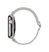 Apple Watch 38-42mm | Apple Watch (38/40/SE/41/42mm) - Polyester Nylon Rem Armbånd - Sølv - DELUXECOVERS.DK