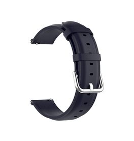 Urremme 20mm | 20mm - ADENA™ Round Tail Læder Urrem - Navy - DELUXECOVERS.DK